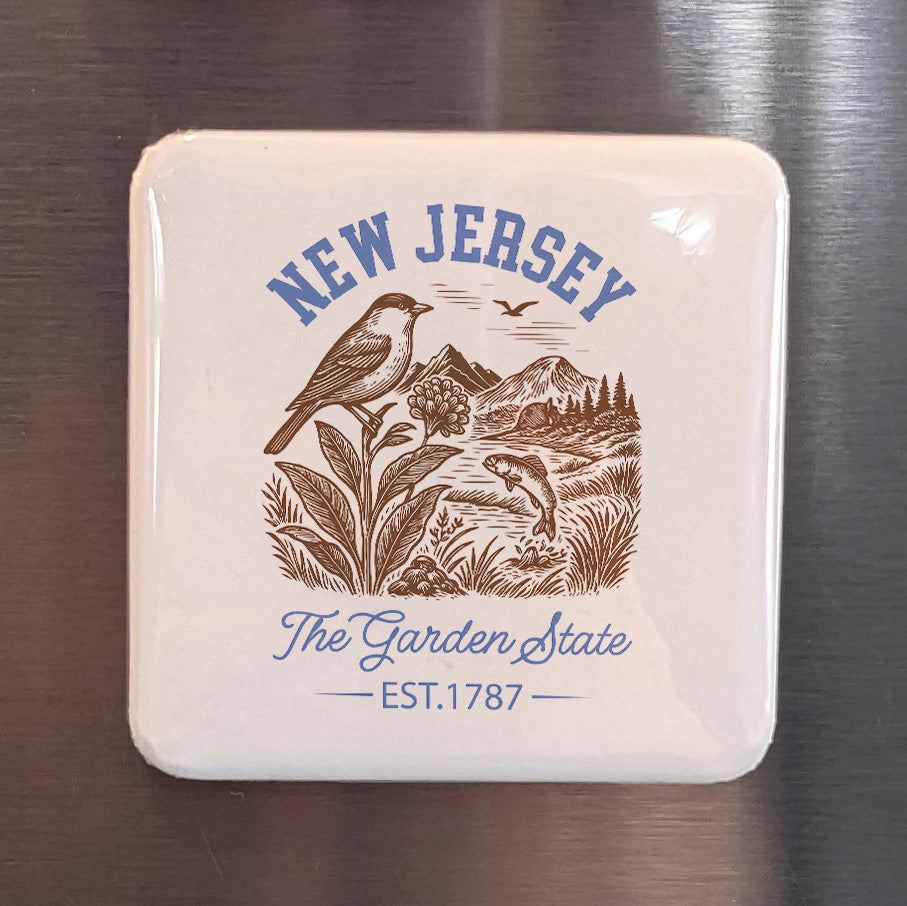 New Jersey Magnet | The Garden State | 2×2 | Made in Canada - PhiloPerse