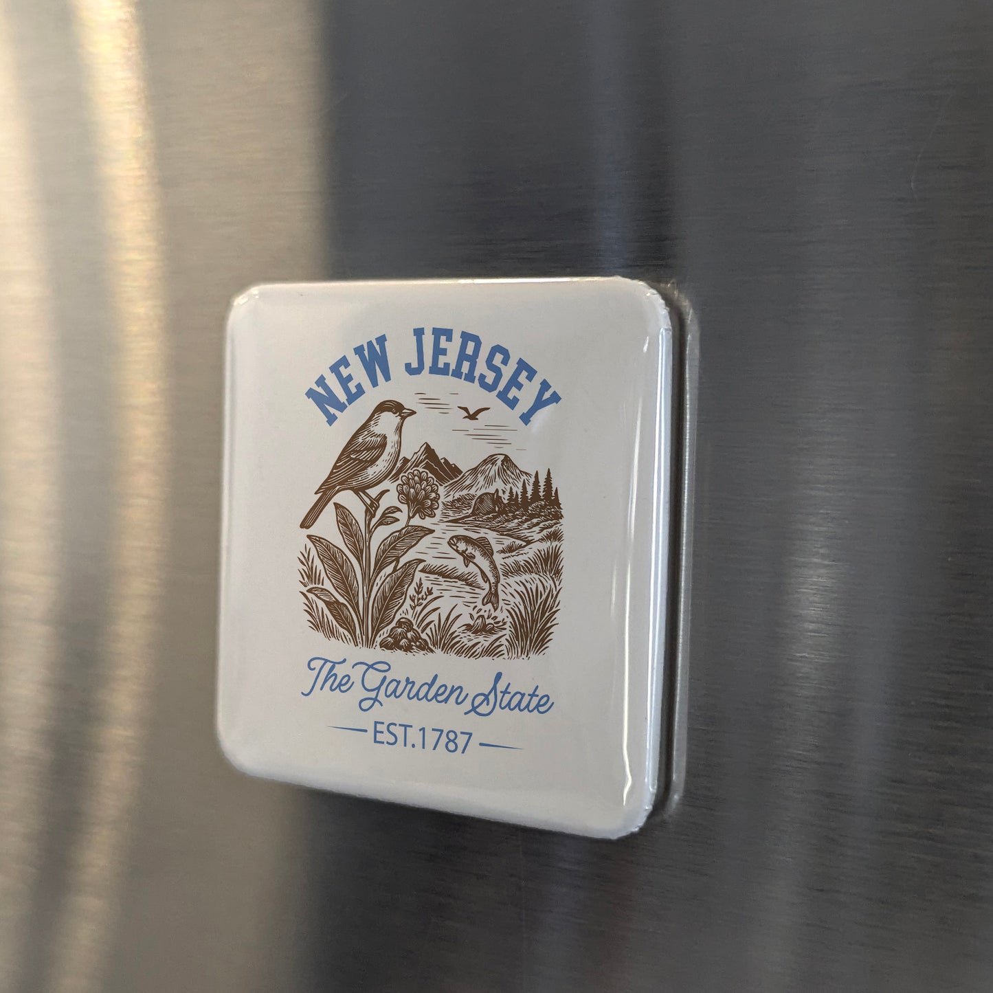 New Jersey Magnet | The Garden State | 2×2 | Made in Canada - PhiloPerse