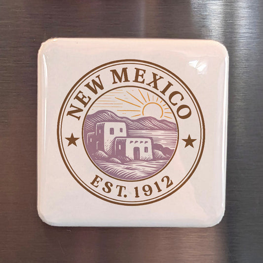 New Mexico Magnet | The Land of Enchantment | 2×2 | Made in Canada - PhiloPerse