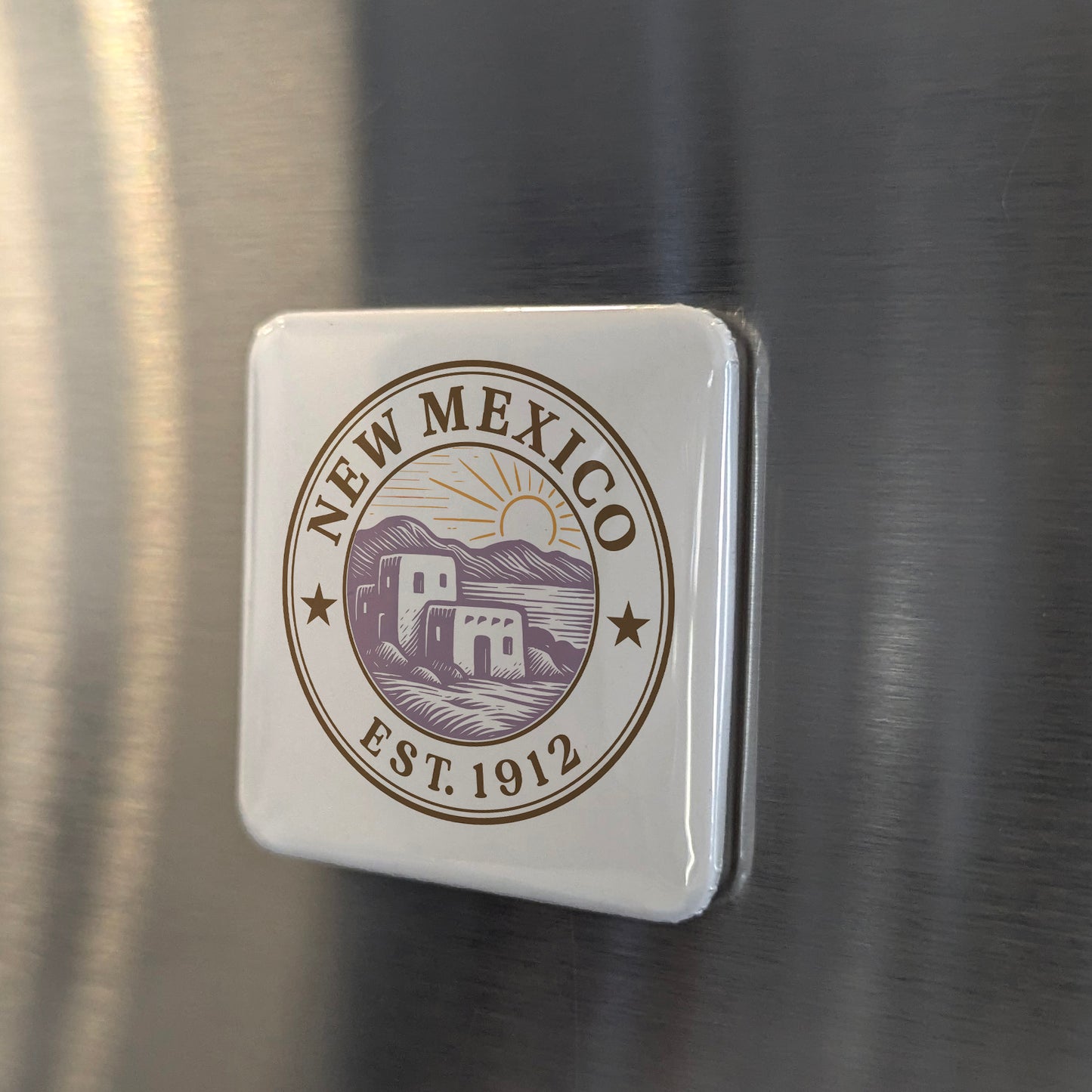 New Mexico Magnet | The Land of Enchantment | 2×2 | Made in Canada - PhiloPerse