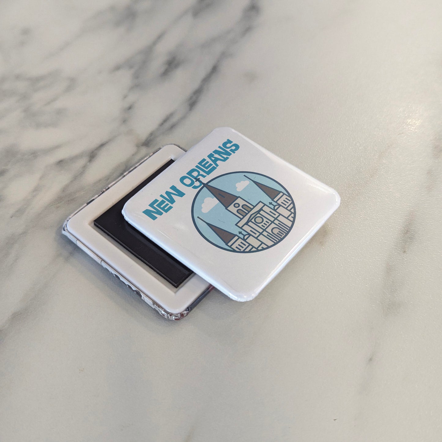 New Orleans Louisiana Magnet | Crescent City | 2×2 | Made in Canada - PhiloPerse