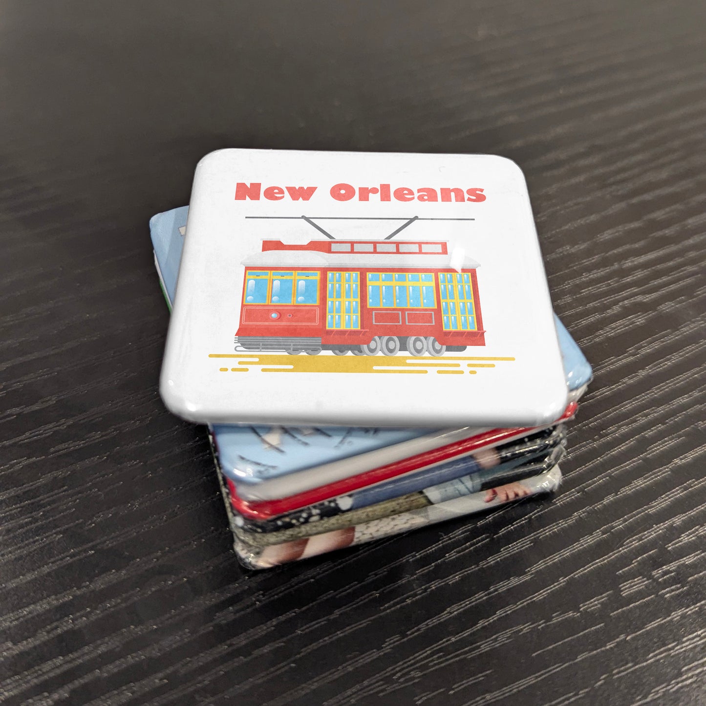 Imán de Nueva Orleans, Luisiana | Tranvía de St. Charles | 2x2 | Hecho en Canadá
