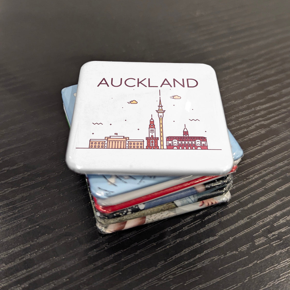 Auckland New Zealand Asia Magnet | City of Sails on the Waitemata Harbour | 2x2 | Made in Canada