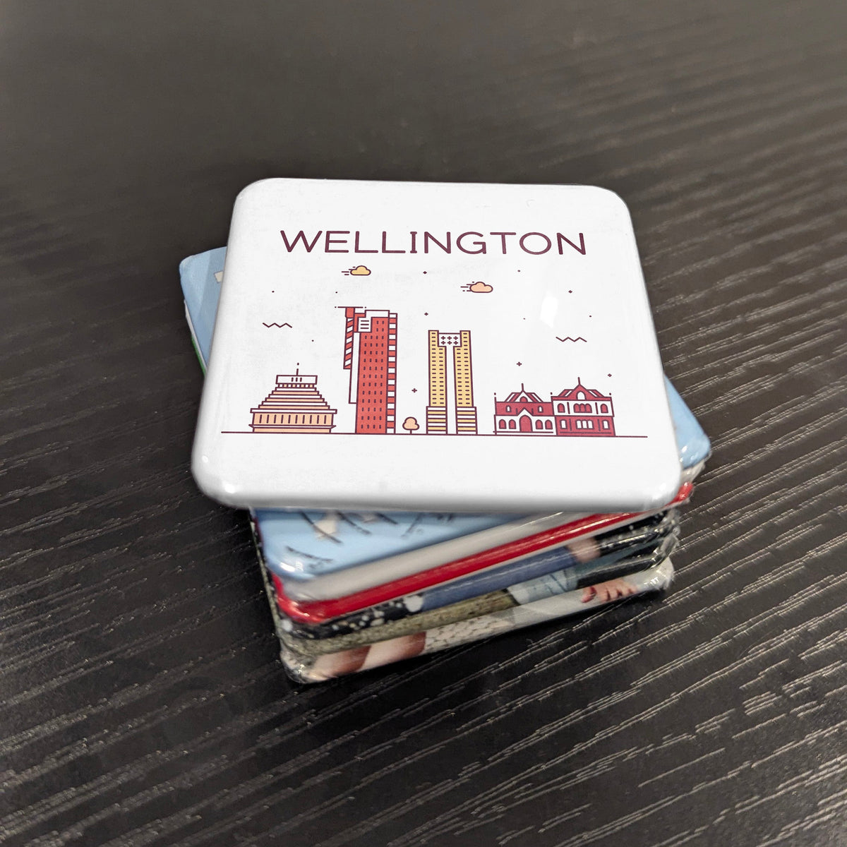 Wellington New Zealand Oceania Magnet | Windy Capital at the Bottom of the World | 2x2 | Made in Canada
