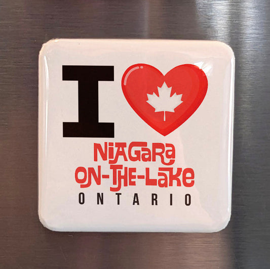 Niagara-on-the-Lake Ontario Magnet | Garden Town of the Niagara Peninsula | 2x2 | Made in Canada - PhiloPerse