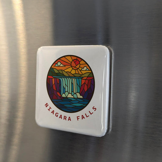 Niagara Falls Ontario Magnet | Rainbow Falls of the Niagara Gorge | 2x2 | Made in Canada - PhiloPerse