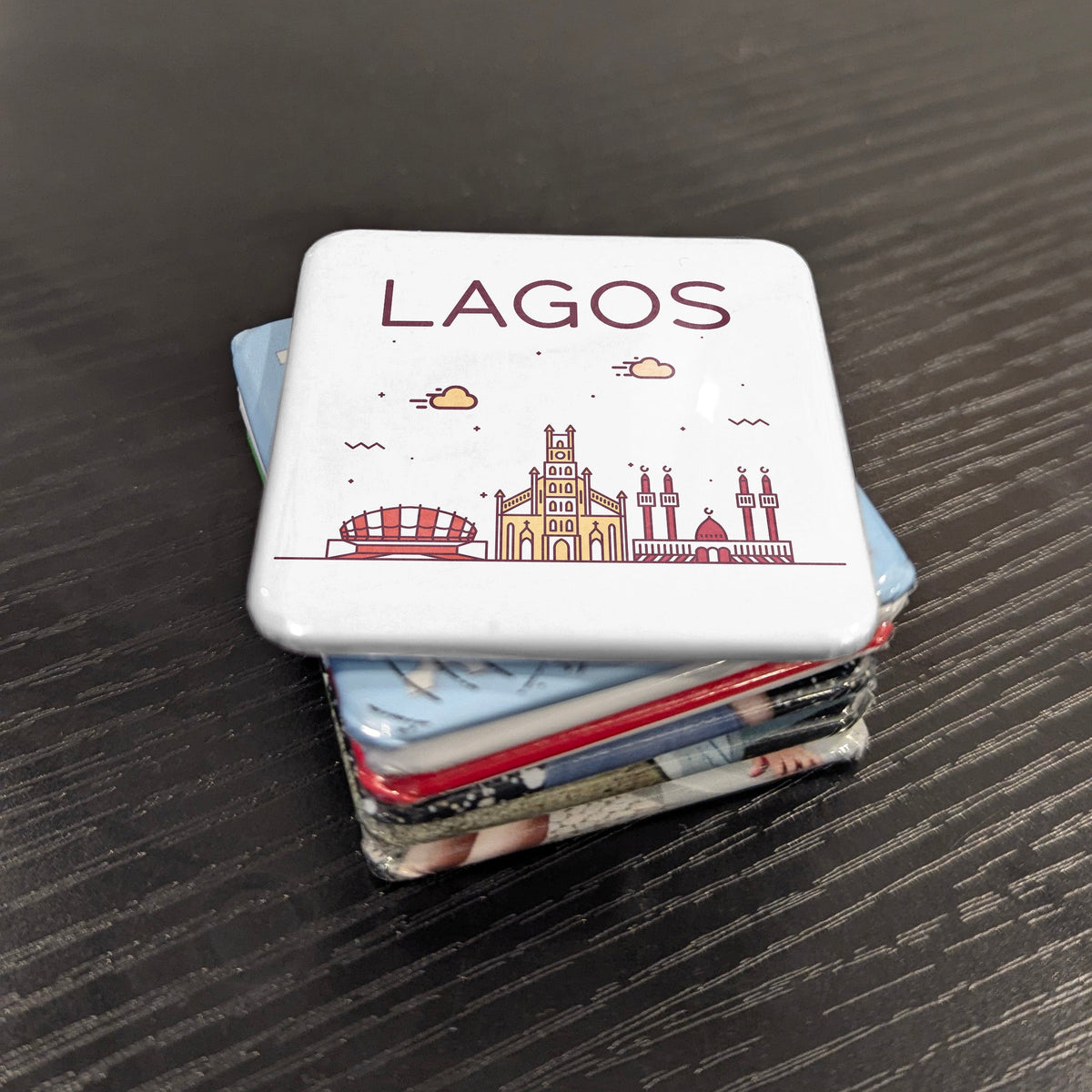 Lagos Nigeria Africa Magnet | Giant of Africa on the Atlantic | 2x2 | Made in Canada