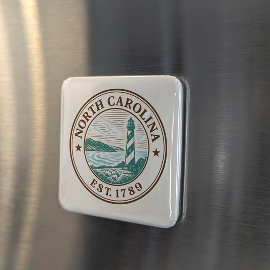 North Carolina Magnet | The Tar Heel State | 2×2 | Made in Canada - PhiloPerse
