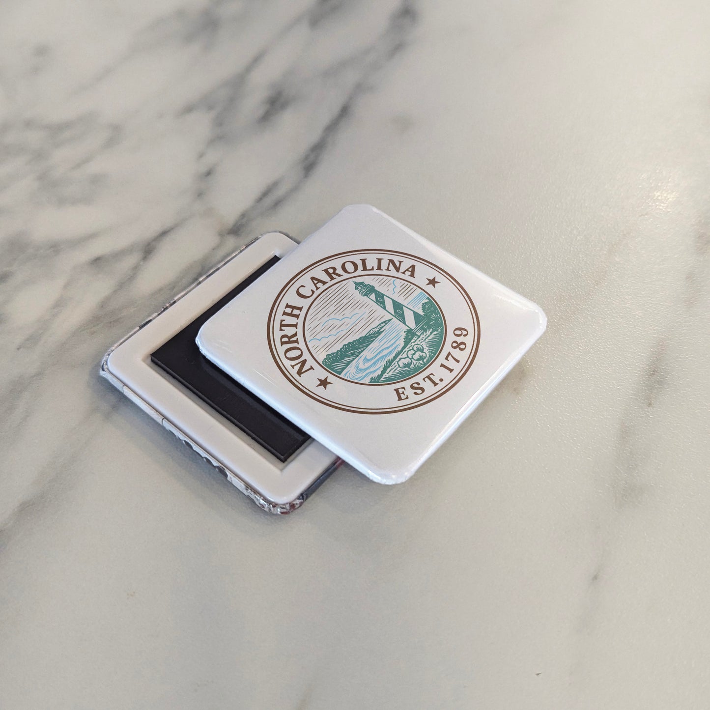 North Carolina Magnet | The Tar Heel State | 2×2 | Made in Canada - PhiloPerse
