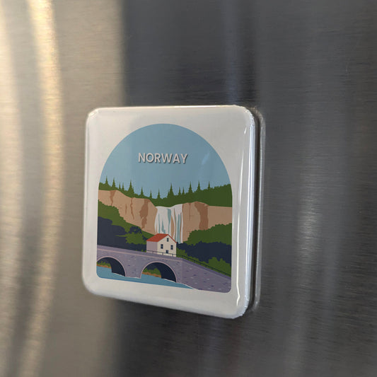 Norway Magnet | Land of the Midnight Sun, Fjords, and the Viking North | 2x2 | Made in Canada - PhiloPerse