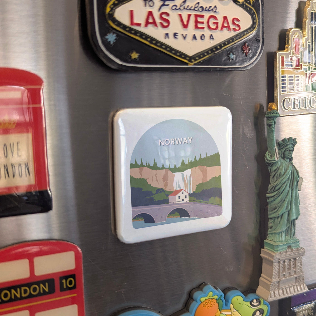Norway Magnet | Land of the Midnight Sun, Fjords, and the Viking North | 2x2 | Made in Canada