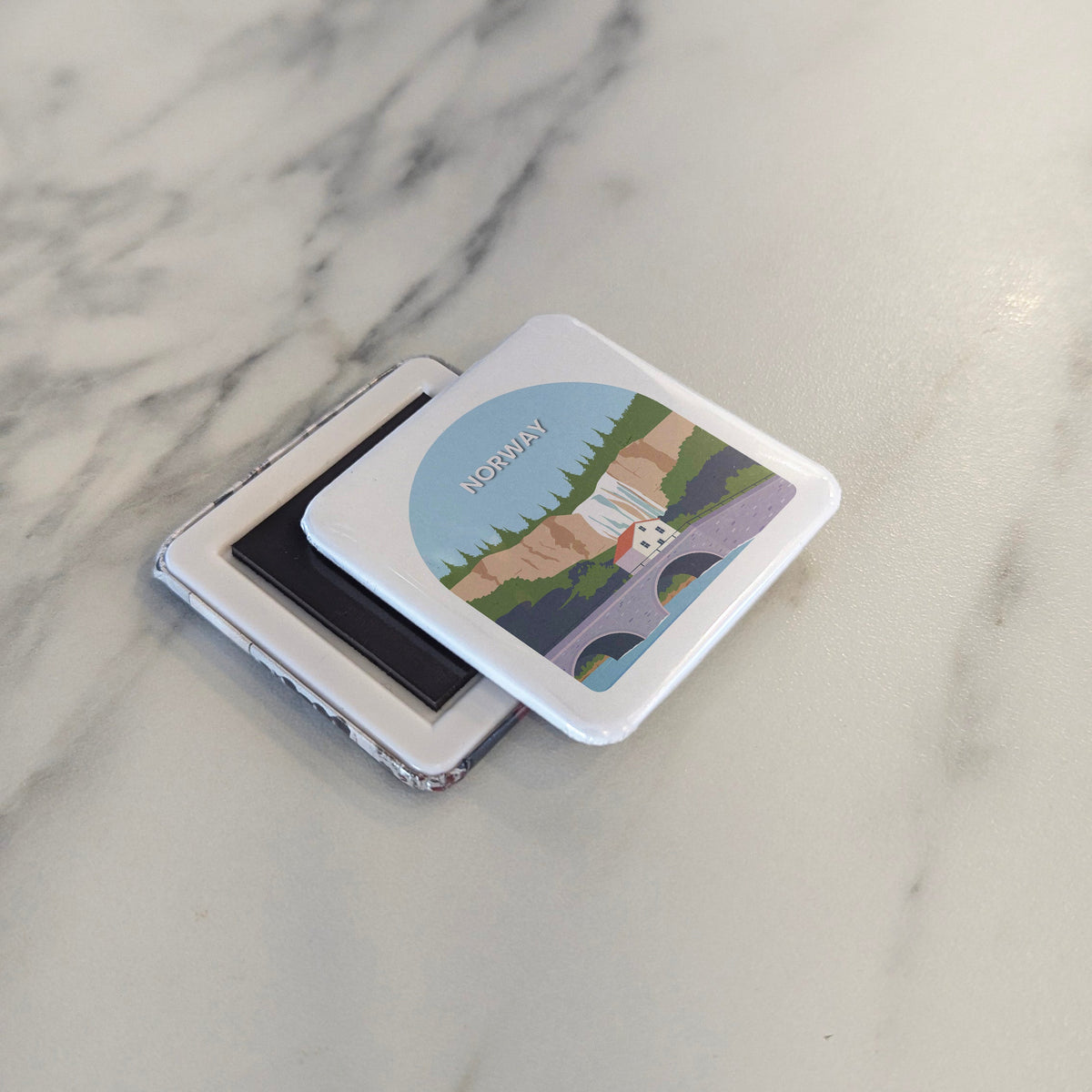 Norway Magnet | Land of the Midnight Sun, Fjords, and the Viking North | 2x2 | Made in Canada