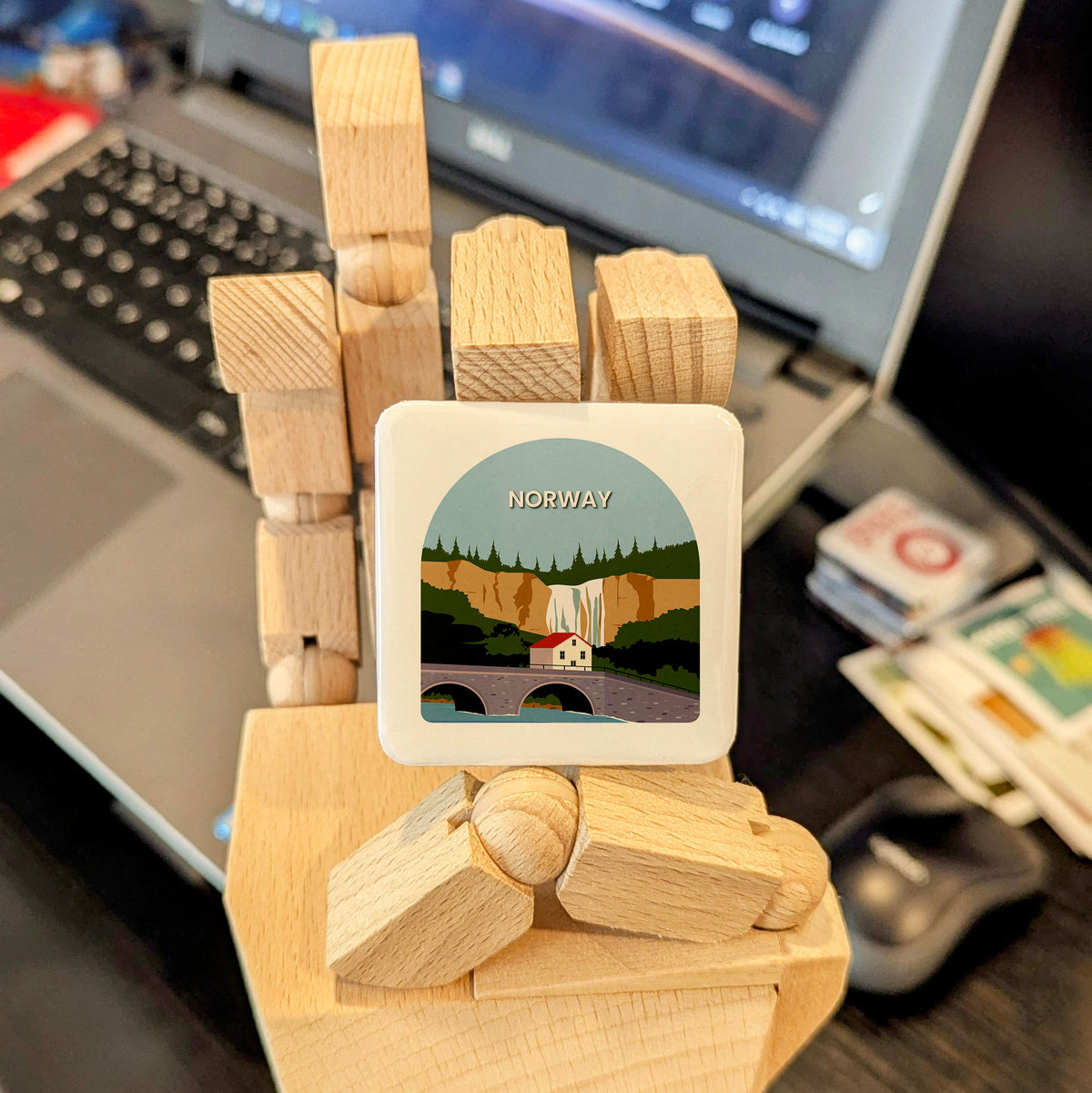 Norway Magnet | Land of the Midnight Sun, Fjords, and the Viking North | 2x2 | Made in Canada