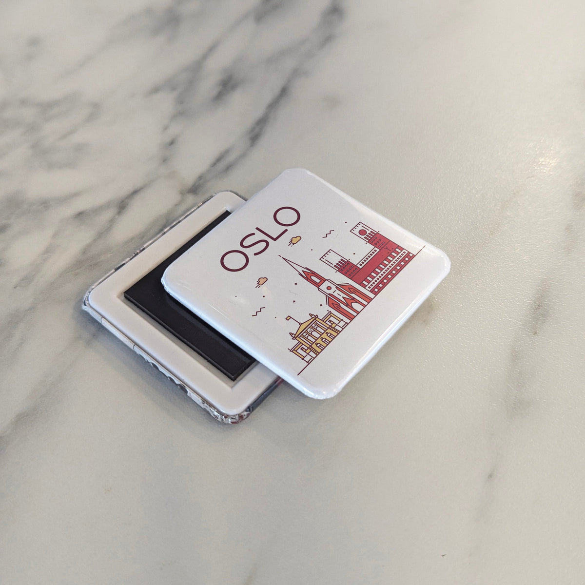 Oslo Norway Magnet | Viking Capital at the Head of the Oslofjord | 2x2 | Made in Canada