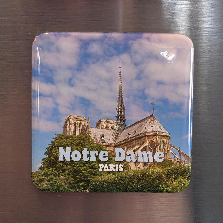 Notre Dame Skyline in Paris Fridge Magnet - PhiloPerse