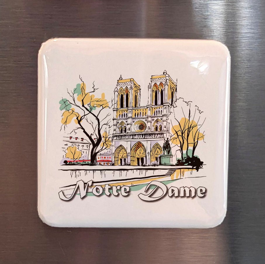 Notre Dame in Paris Fridge Magnet - PhiloPerse