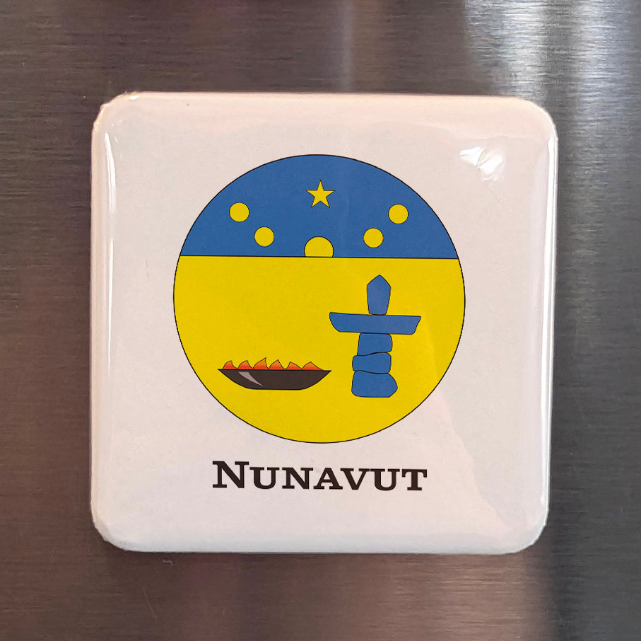 Nunavut Flag Fridge Magnet - PhiloPerse
