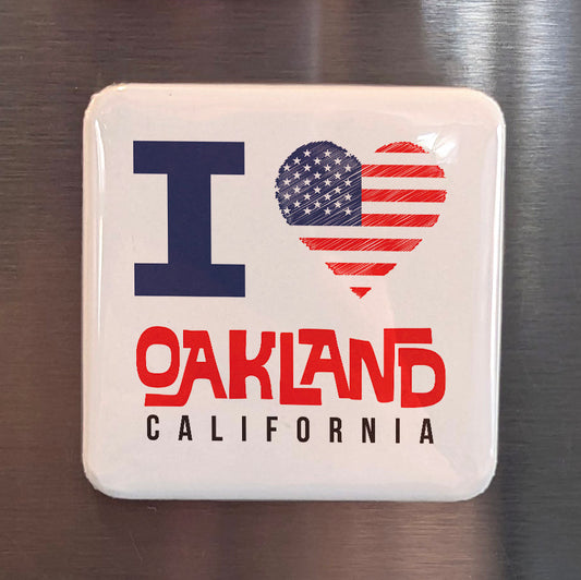 Oakland California Magnet | The Town | 2x2 | Made in Canada - PhiloPerse