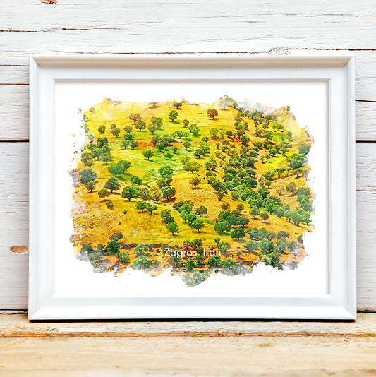 Zagros Oak Trees, Iran, Art Print | 8×10 | Made in Canada - PhiloPerse