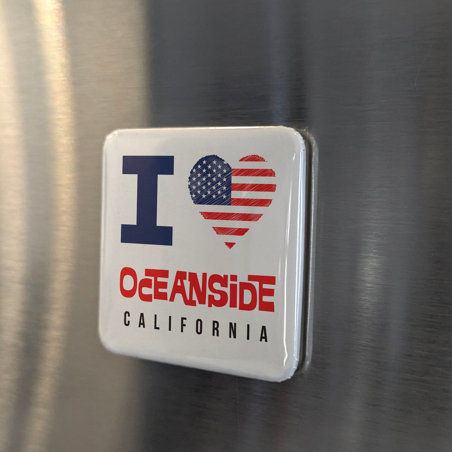 Oceanside California Magnet | Surf City USA | 2×2 | Made in Canada - PhiloPerse
