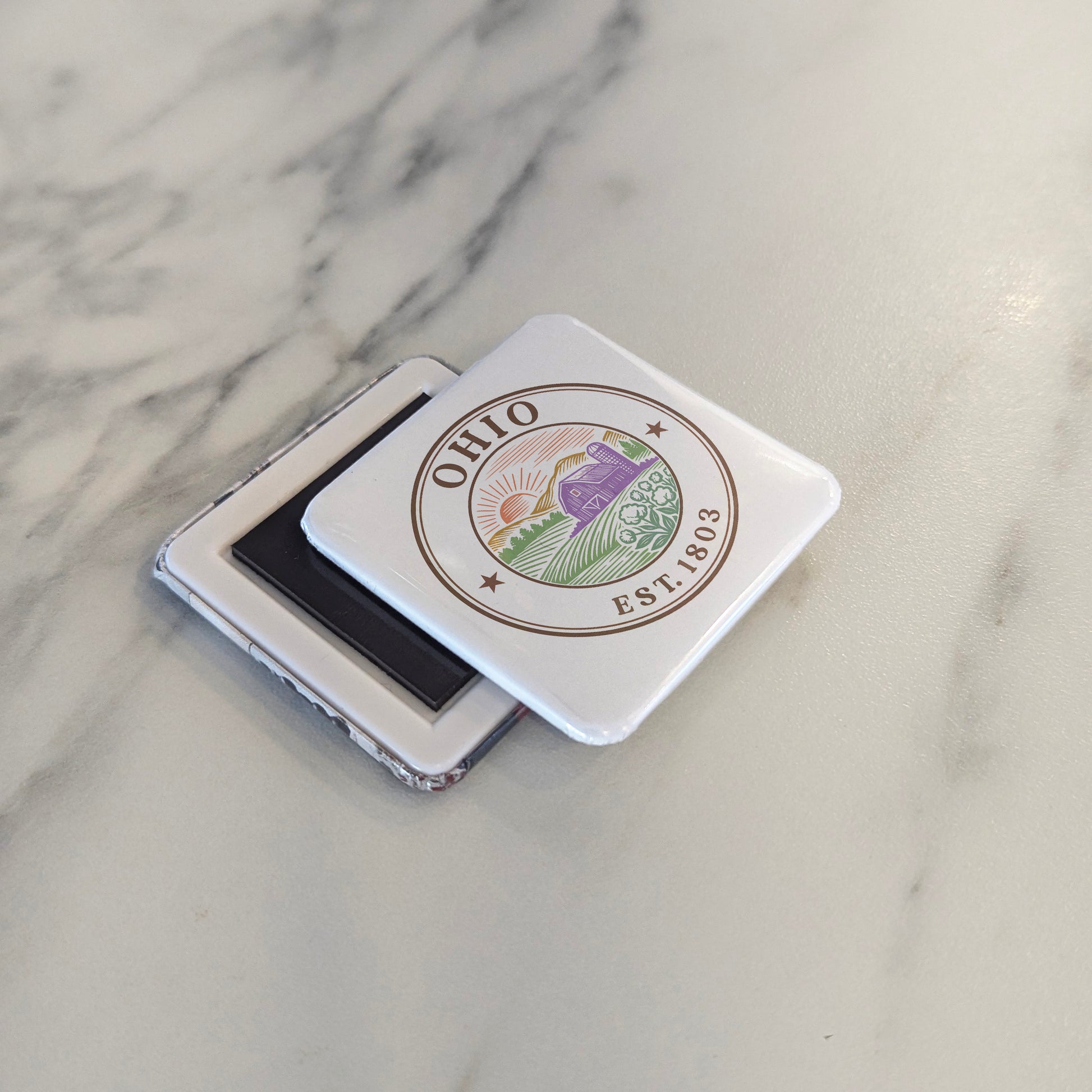 Ohio Magnet | The Buckeye State | 2×2 | Made in Canada - PhiloPerse