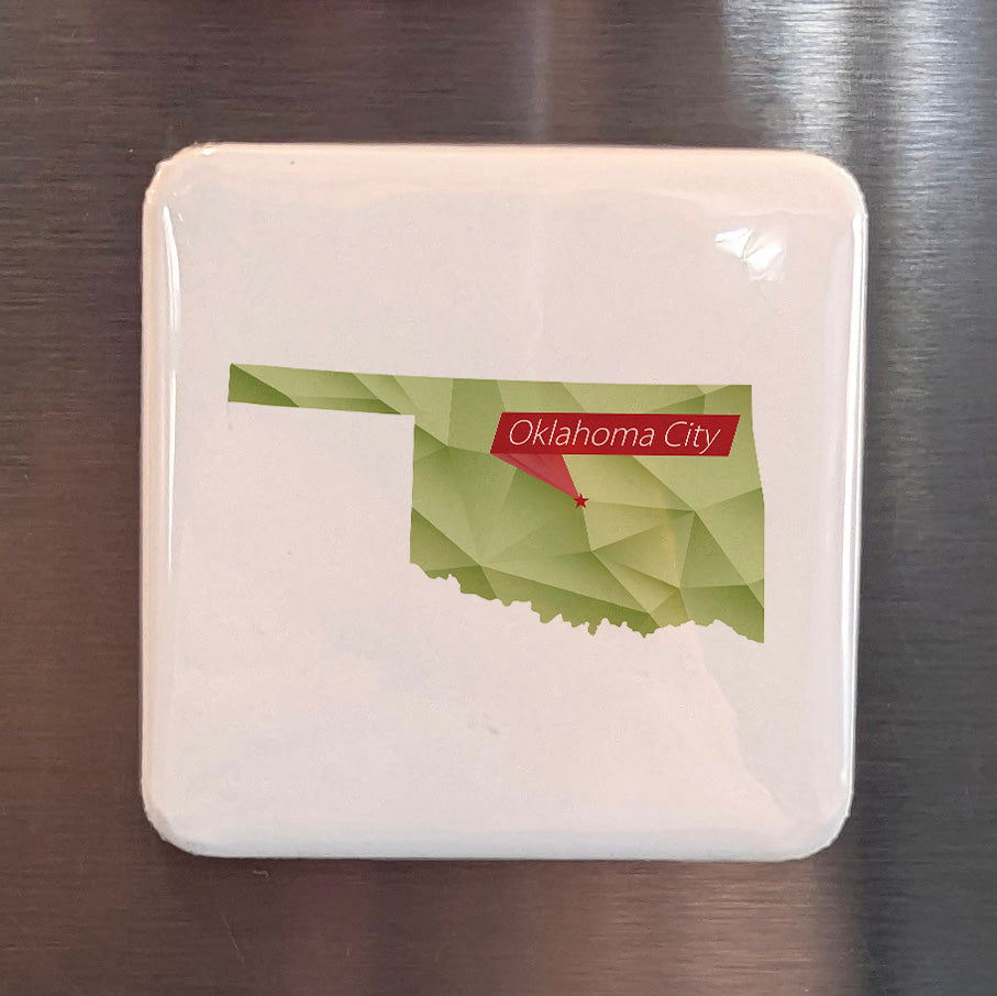 Oklahoma City Oklahoma Magnet | The Sooner State | 2×2 | Made in Canada - PhiloPerse