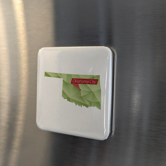 Oklahoma City Oklahoma Magnet | The Sooner State | 2x2 | Made in Canada - PhiloPerse