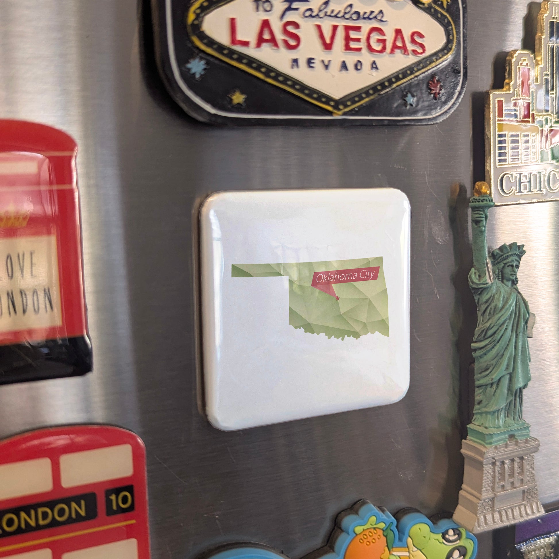 Oklahoma City Oklahoma Magnet | The Sooner State | 2×2 | Made in Canada - PhiloPerse