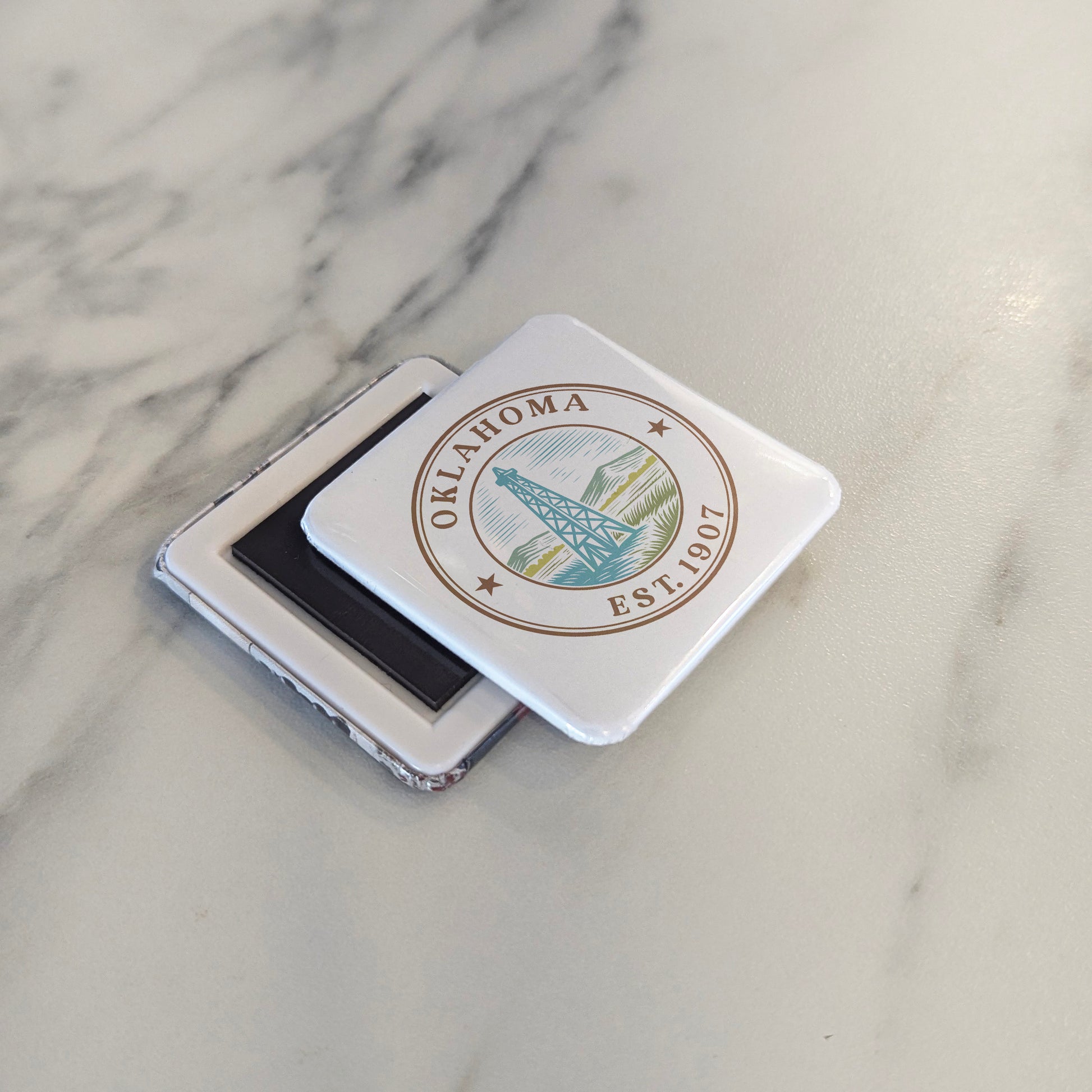 Oklahoma Magnet | The Sooner State | 2×2 | Made in Canada - PhiloPerse