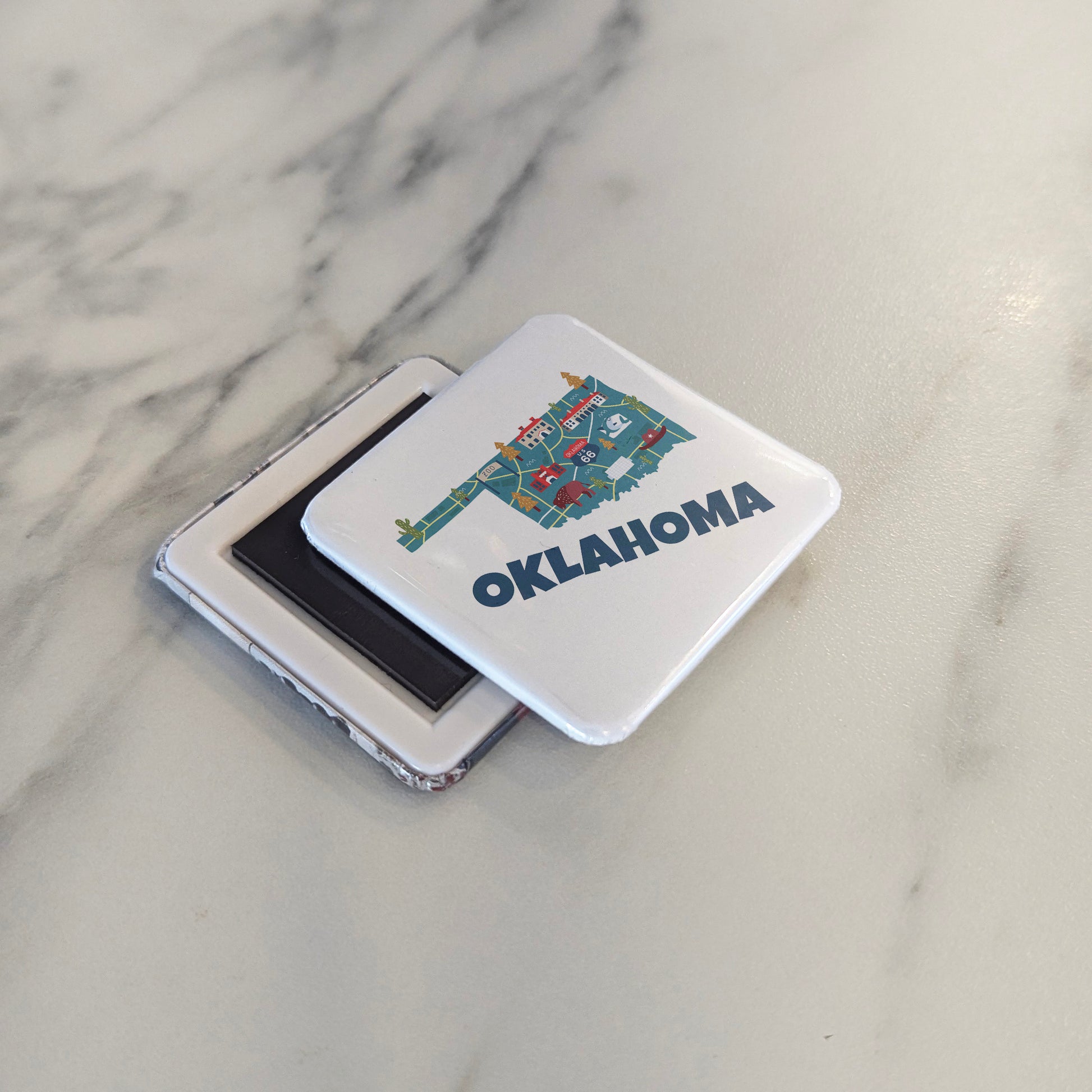 Oklahoma State Magnet | The Sooner State | 2×2 | Made in Canada - PhiloPerse