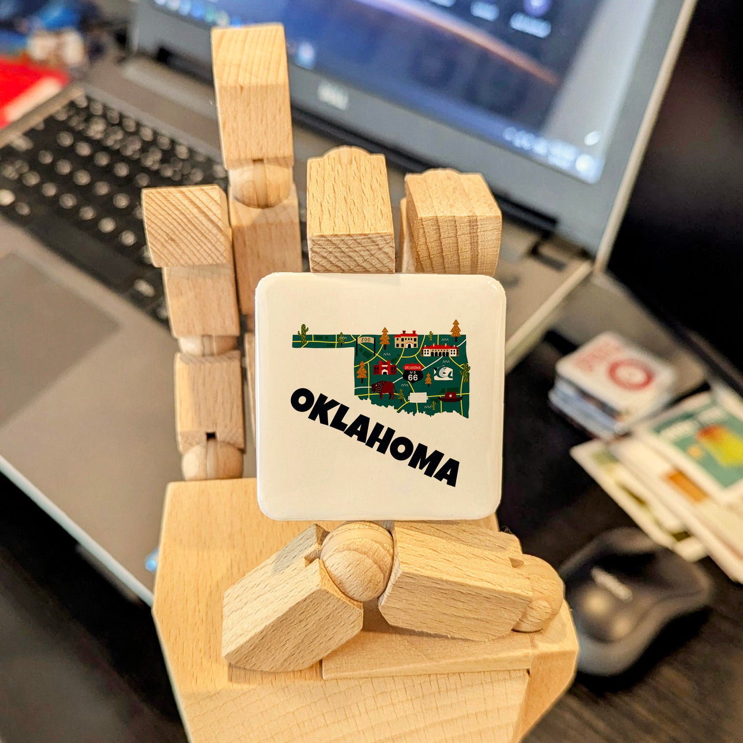 Oklahoma State Magnet | The Sooner State | 2×2 | Made in Canada - PhiloPerse