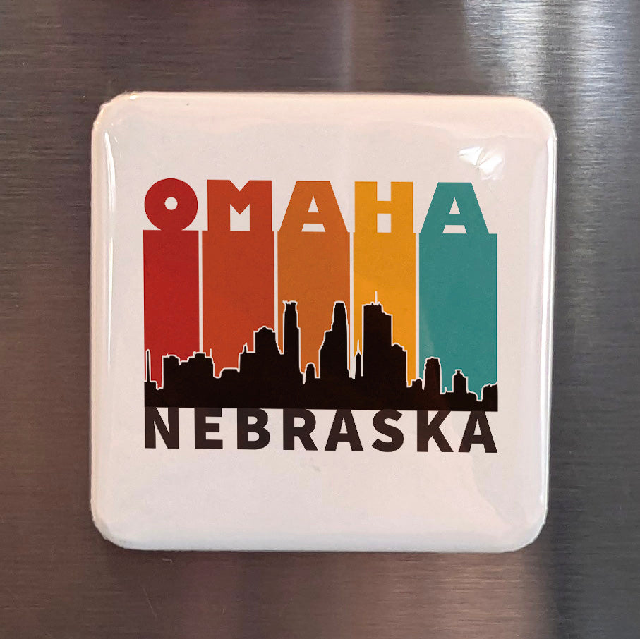 Omaha Nebraska Magnet | Gateway to the West | 2×2 | Made in Canada - PhiloPerse