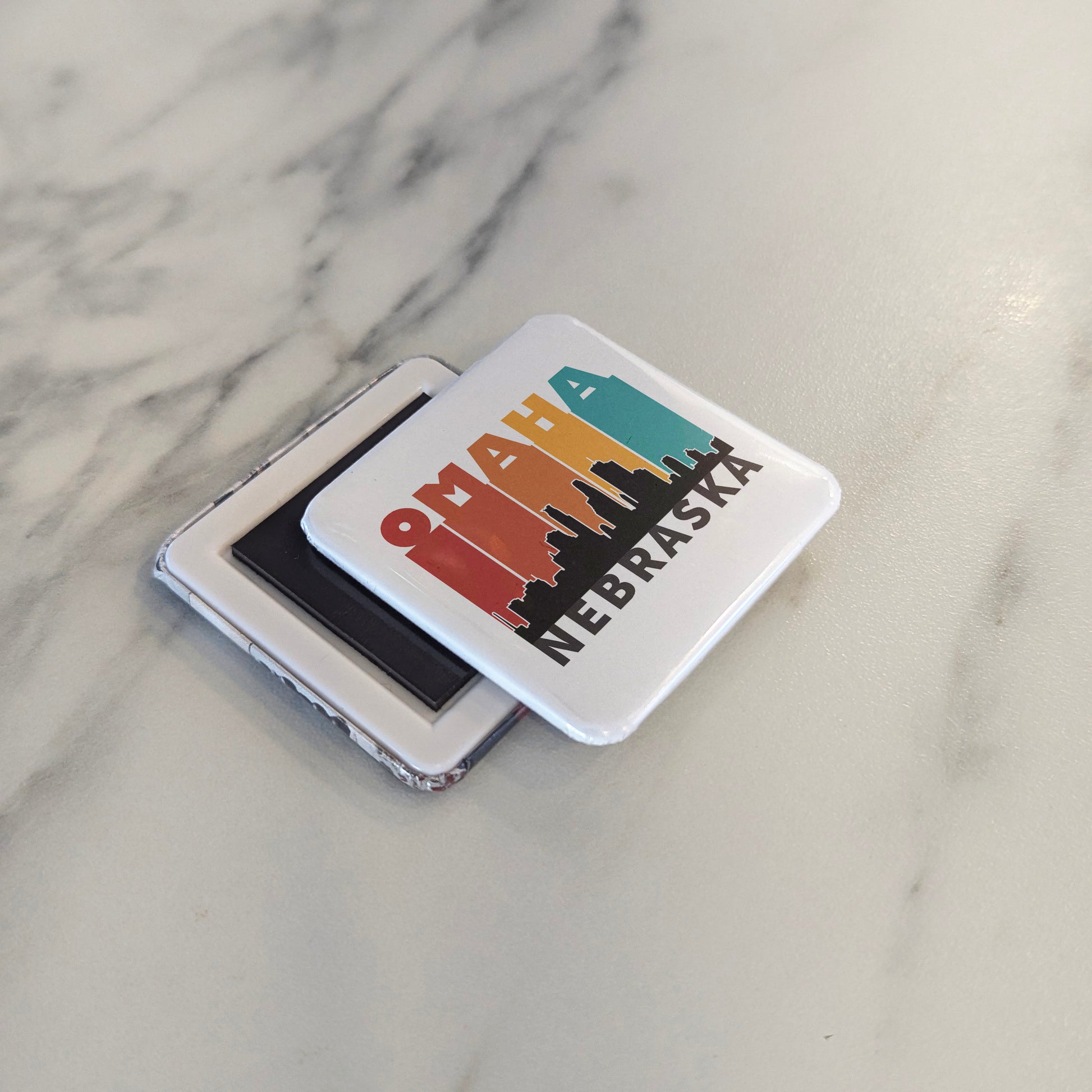 Omaha Nebraska Magnet | Gateway to the West | 2×2 | Made in Canada - PhiloPerse