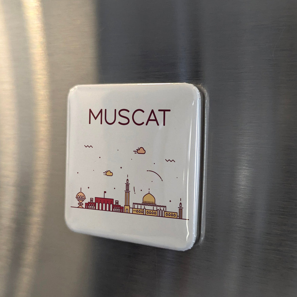 Muscat Oman Asia Magnet | Pearl of Arabia on the Gulf of Oman | 2x2 | Made in Canada