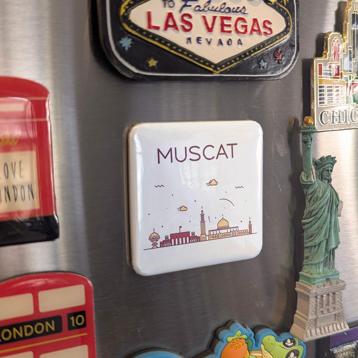 Muscat Oman Asia Magnet | Pearl of Arabia on the Gulf of Oman | 2x2 | Made in Canada