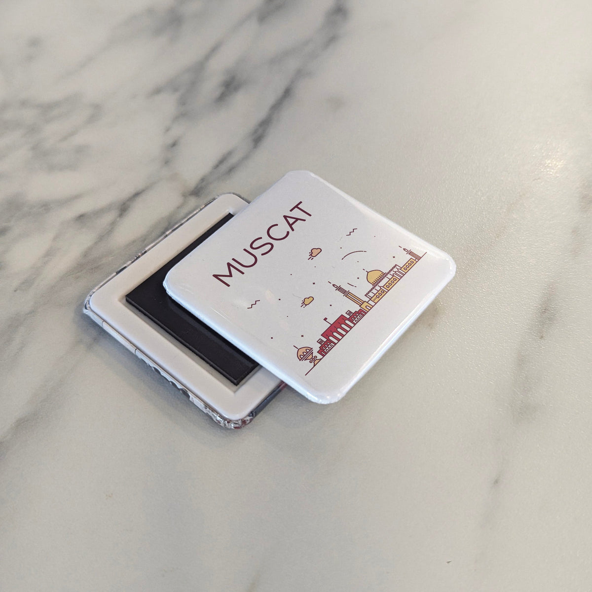 Muscat Oman Asia Magnet | Pearl of Arabia on the Gulf of Oman | 2x2 | Made in Canada