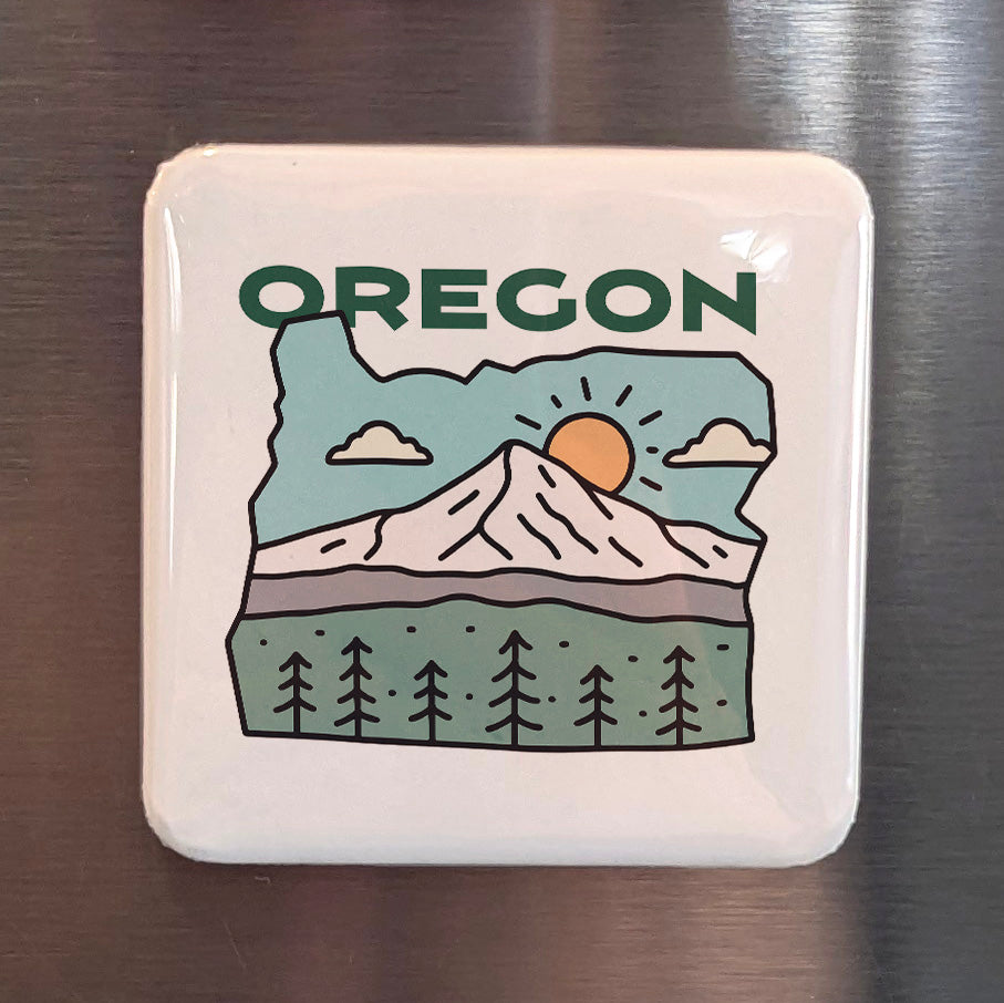 Oregon State Magnet | The Beaver State | 2×2 | Made in Canada - PhiloPerse