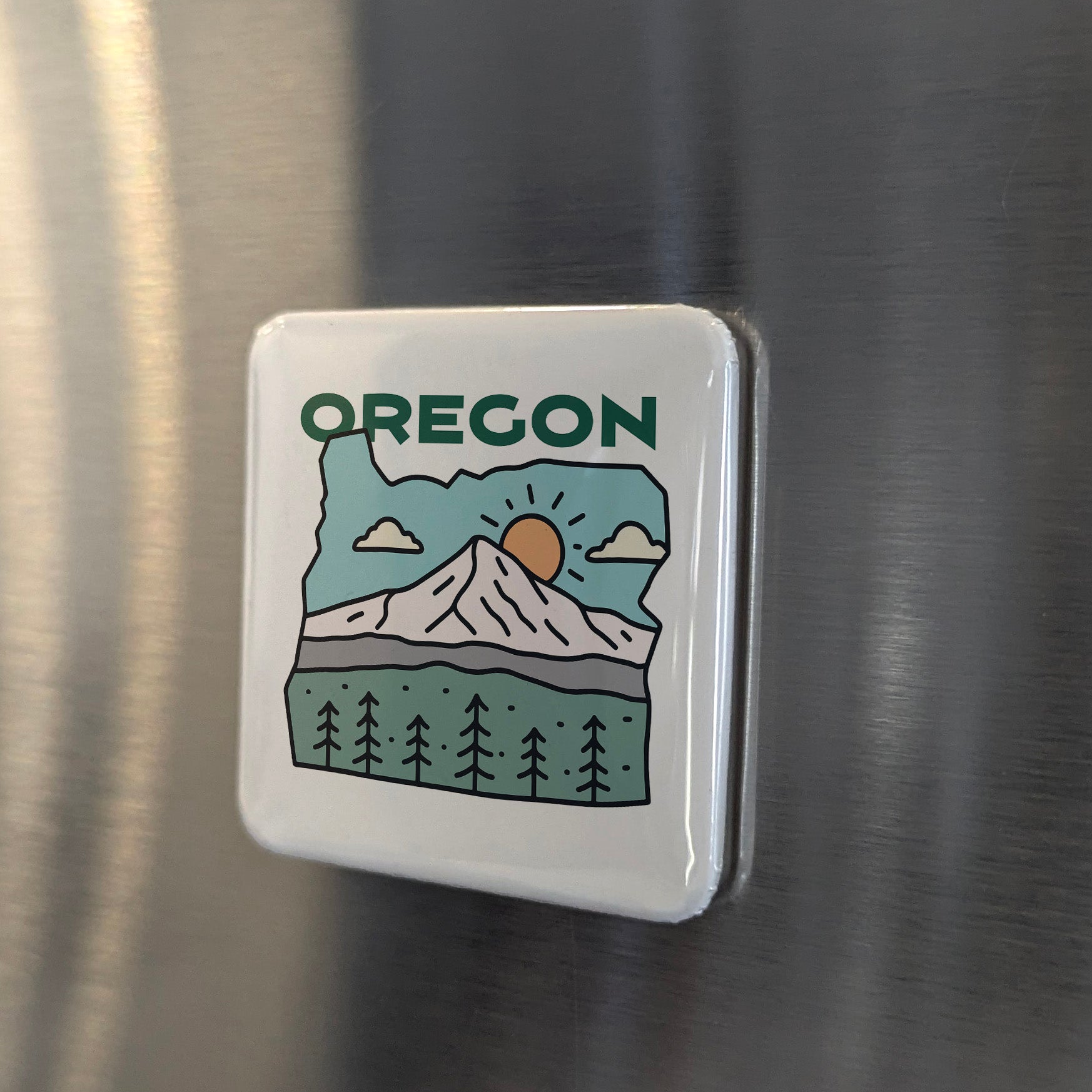 Oregon State Magnet | The Beaver State | 2×2 | Made in Canada - PhiloPerse
