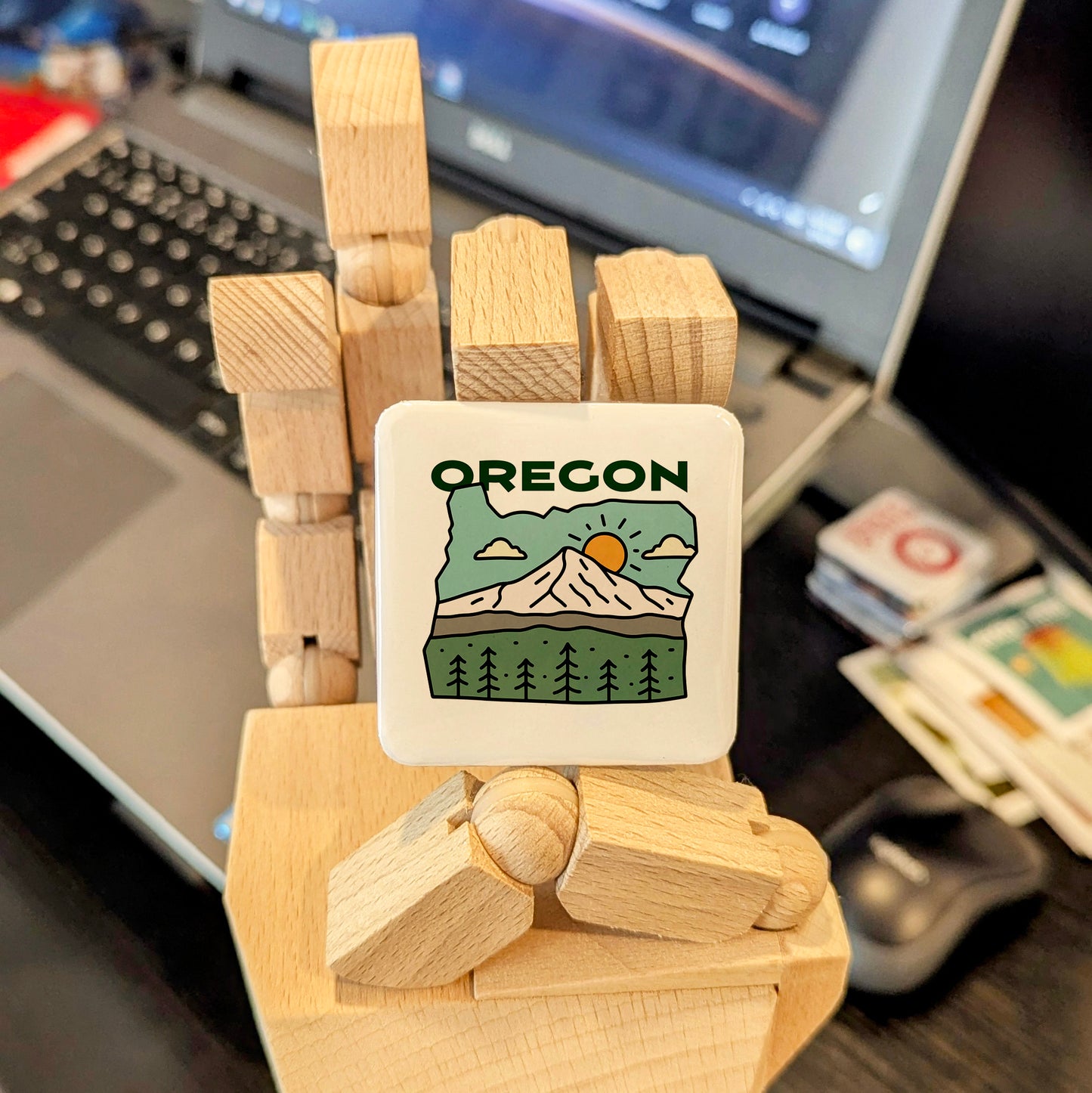 Oregon State Magnet | The Beaver State | 2×2 | Made in Canada - PhiloPerse