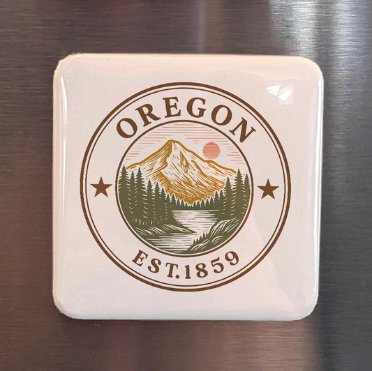 Oregon Magnet | The Beaver State | 2×2 | Made in Canada - PhiloPerse