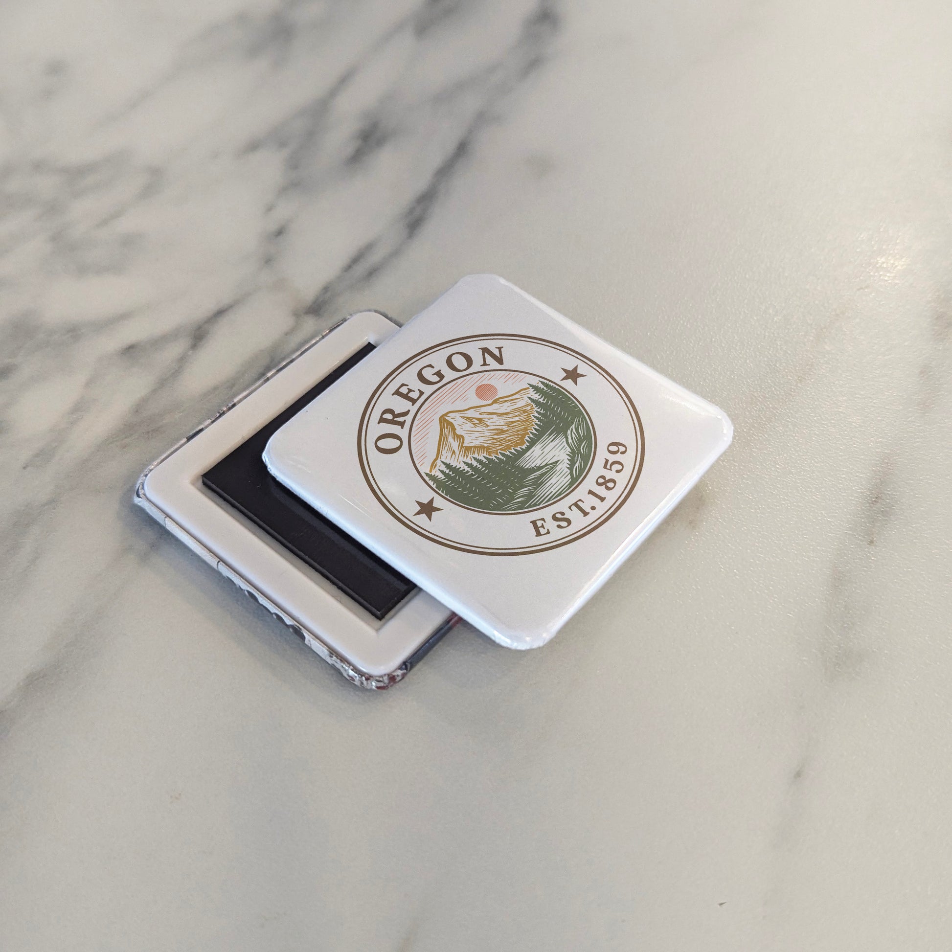 Oregon Magnet | The Beaver State | 2×2 | Made in Canada - PhiloPerse