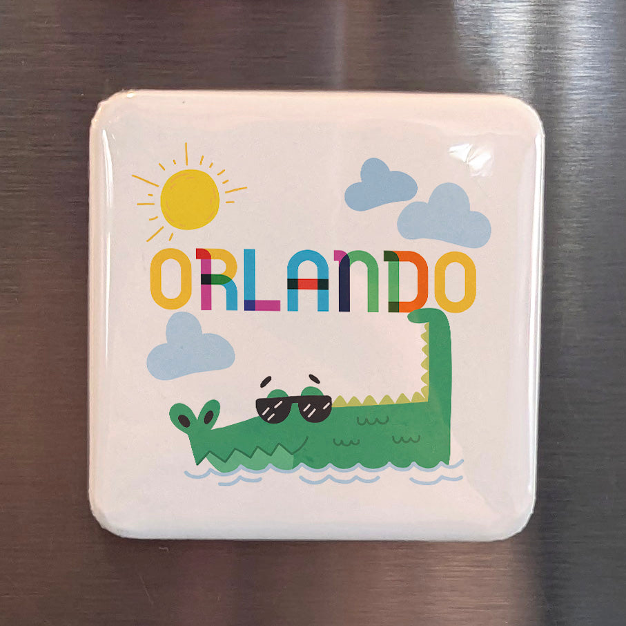 Orlando Florida Magnet | The City Beautiful | 2×2 | Made in Canada - PhiloPerse