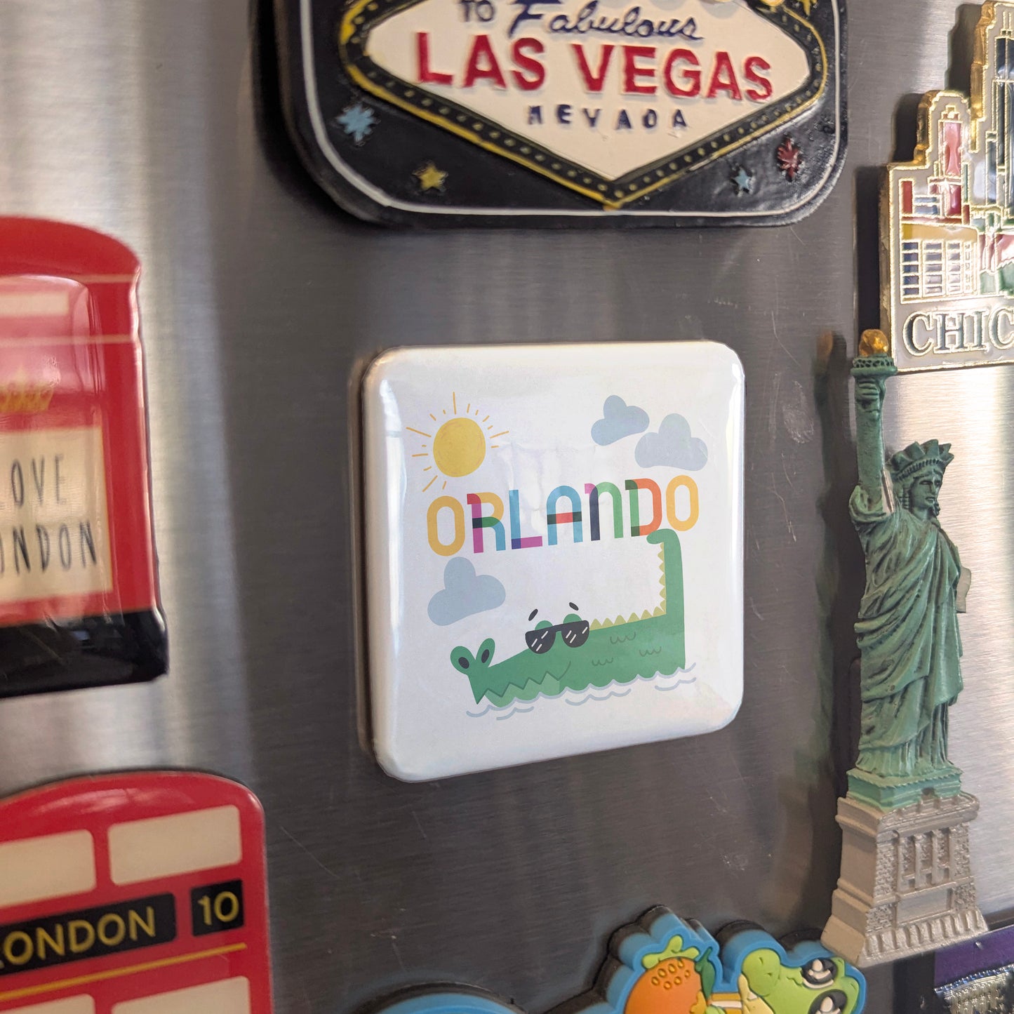 Orlando Florida Magnet | The City Beautiful | 2×2 | Made in Canada - PhiloPerse