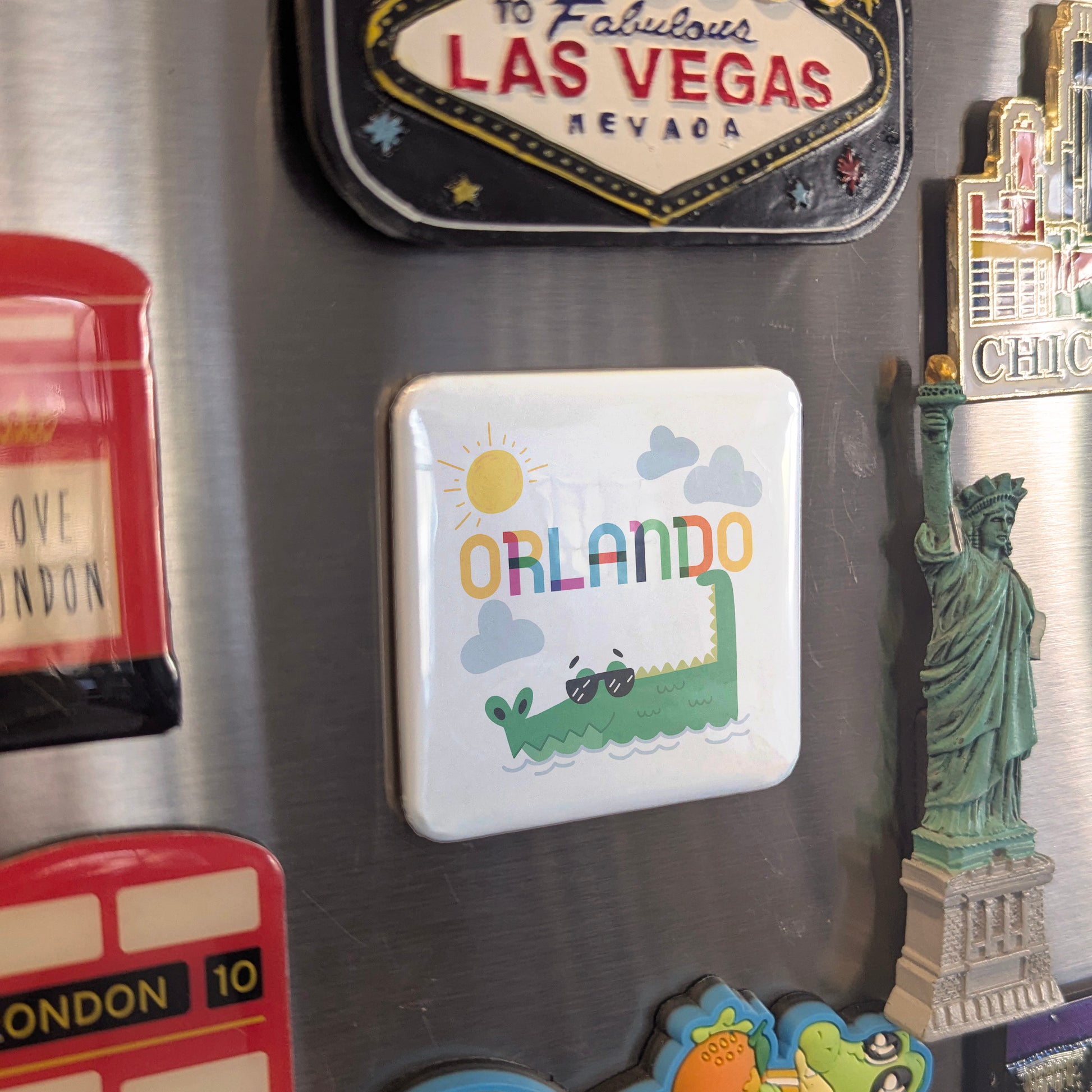 Orlando Florida Magnet | The City Beautiful | 2×2 | Made in Canada - PhiloPerse