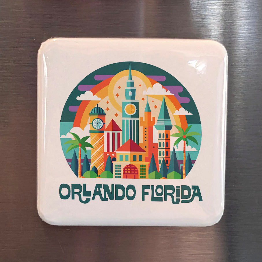 Orlando Florida Magnet | Theme Park Capital | 2×2 | Made in Canada - PhiloPerse