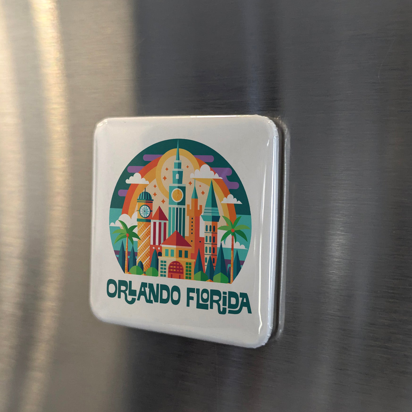 Orlando Florida Magnet | Theme Park Capital | 2×2 | Made in Canada - PhiloPerse