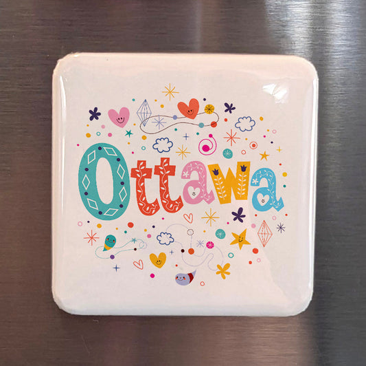 Ottawa Ontario Magnet | Tulip Capital of North America | 2x2 | Made in Canada - PhiloPerse
