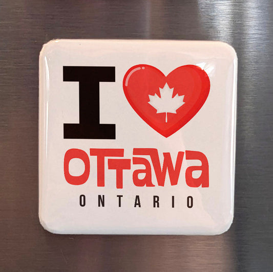 Ottawa Ontario Magnet | Parliament Hill and the Rideau | 2x2 | Made in Canada - PhiloPerse