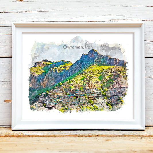 Owraman, Iran, Art Print | 8×10 | Made in Canada - PhiloPerse