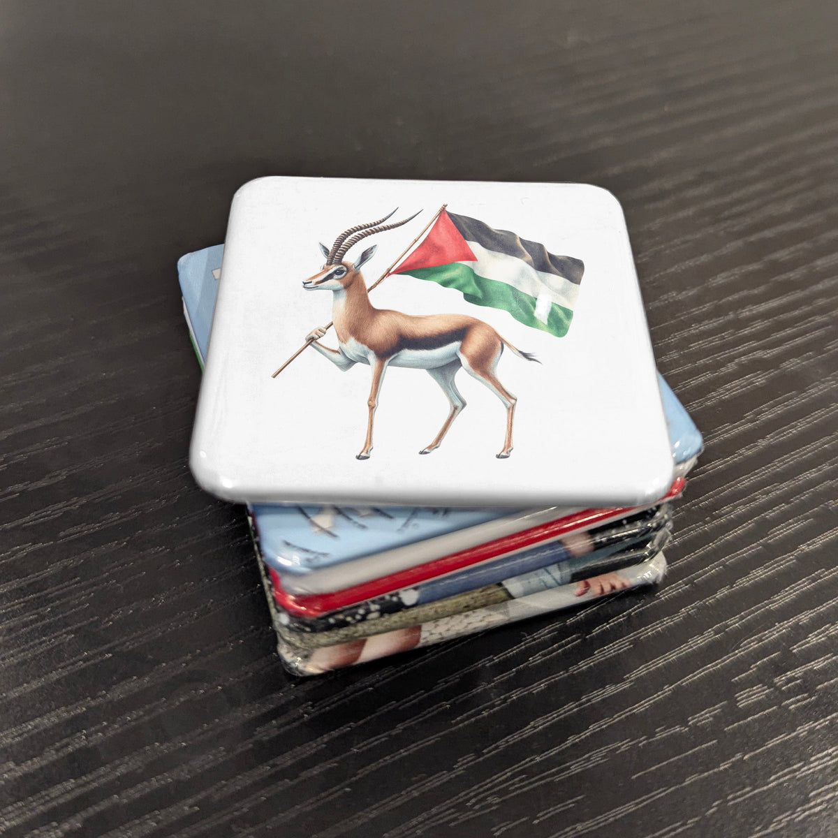 Palestine Asia Magnet | Mountain Gazelle Spirit of the Palestinian Highlands | 2x2 | Made in Canada